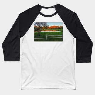 Weston Vermont Beautiful Fall Foliage Reflection Baseball T-Shirt